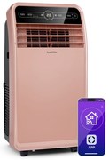 Klarstein Metrobreeze New York Smart 12k, мобилен климатик, 12000 BTU / 3,5 kW, енергиен клас A, дистанционно управление, розово-златно