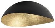 Плафон SOLARIS 1xE27/60W/230V черно/златисто, приспособен към таван