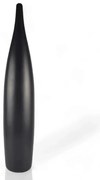 Керамична ваза 70 см матова черна