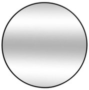 Atmosphera - Стенно огледало ALICE Ø 70 см, черно