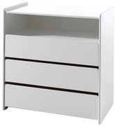 Бял детски скрин с чекмеджета Kiddy - Vipack