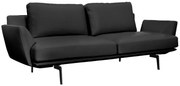 Кожен диван - тройка GRAM LUX - черен