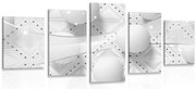 картини от 5 части – Лукс в черно-бяло