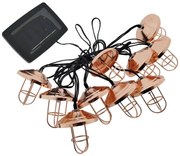 Соларен LED гирлянд 10xLED/1,2V 300 mAh 3,8 m IP44 меден