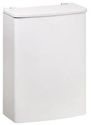 Компактен кош 19 x 26,5 см от неръждаема стомана с бяло покритие