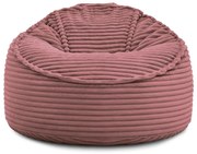 Розов пуф от рипсено кадифе Socrate – Bobochic Paris