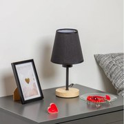 Brilagi - Настолна лампа NUBILA WOOD 1xE27/25W/230V дъб/черен