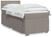 3289269 vidaXL Боксспринг легло с матрак, таупе, 90x200 см, плат