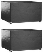 3155344 vidaXL Покривала за мебели 2 бр 8 капси 132x132x80 см квадратни