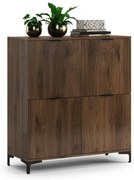 Скрин ЛАНА K-100 Елегантен Орех - СТОЯЩ ШКАФ С 4 ВРАТИ