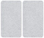 Капаци за печки от закалено стъкло в комплект от 2 броя 52x30 cm Transparent - Allstar