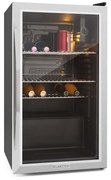 Klarstein Beersafe L, 80-литров хладилник, енергиен клас E, стъклена врата, неръждаема стомана