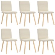 3315555 vidaXL Трапезни столове, 6 бр, тапицерия от лен