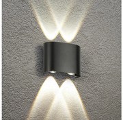 Brilagi - LED външно стенно осветително тяло FLAREBOX LED/4W/230V черно IP65