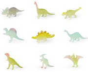 Rappa - Комплект фигурки Динозаври, светещи в тъмното - 9 броя, 6-7 см.