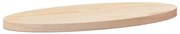 824310 vidaXL Плот за маса, 60x30x2,5 см, бор масив, овален