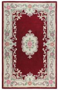 Червен вълнен килим , 120 x 180 cm Aubusson - Flair Rugs