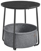 Странична масичка NOIRA черна/сива