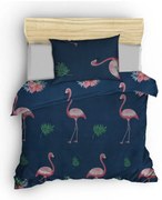 Тъмносиньо-розово единично детско спално бельо 140x200 cm Big Filamin – Mijolnir