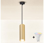 Brilagi - LED полилей SELE с възможност за димиране на кабел 1xGU10/6,5W/230V черен/златен