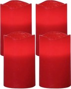 Eglo 410038 - КОМПЛЕКТ 4x LED коледни декорации MAY LED/0,066W/3xAAA червени