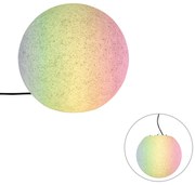 Умна външна лампа сива 35 см IP44 вкл. Wifi A60 - Nura