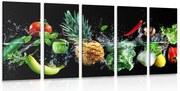 картини от 5 части – Органични плодове и зеленчуци