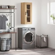 828919 vidaXL Стенен шкаф дъб сонома 34,5x34x90 см