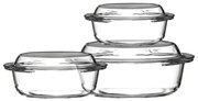 Стъклени съдове за печене 3 бр. 21x24 cm Ovenlove – Premier Housewares