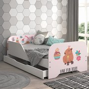 Детско легло MIKI 160 x 80 cm с матрак и решетка - KAPIBARA COOKIES