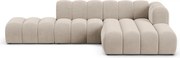 Бежов ъглов диван (десен ъгъл) Lupine – Micadoni Home