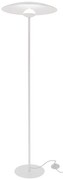 Бяла LED подова лампа с метален абажур (височина 140 cm) Lund – Candellux Lighting