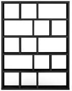 Черна етажерка за книги 150x198 cm Berlin - TemaHome