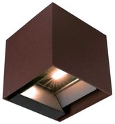 LED соларен стенен фенер с датчик LED/9W/3,7V 3000/4000/5000K IP65 кафяв