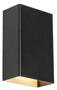 Интелигентна стенна лампа черна 10 см с 2 WiFi G9 - Otan