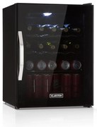 Klarstein Beersafe L Onyx, охладител за напитки, D, LED, метални решетки, стъклена врата, черен