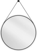 Mexen String кръгло огледало за баня 70 см, черна рамка - 9854-070-070-000-70