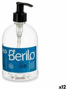 Дозатор за Сапун Черен Прозрачен Пластмаса 500 ml (12 броя)