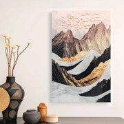 Картина „Abstract Mountain“ върху платно с дигитален печат, размери 70 × 100 × 3 см.