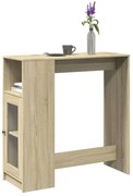 854366 vidaXL Бар маса с рафтове дъб сонома 101x40x103,5 см инженерно дърво