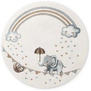 Кремав детски килим ø160 cm Walk like an Elephant Rainbow – Villeroy&amp;Boch