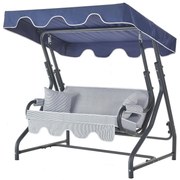 Градински двоен люлеещ се стол Morus 2, цвят Многоцветен