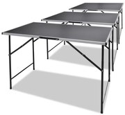 140735 vidaXL Сгъваеми работни маси, 3 бр