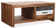 246043 vidaXL Маса за кафе, акациево дърво, 90x50x37,5 cм