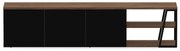 Черна маса за телевизор от орех 190x45 cm Albi - TemaHome