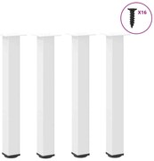 4012469 vidaXL Крака за конзолна маса, 4 бр., бели, 72-74 см, стомана