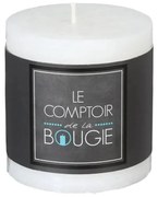 Свещ без аромат atmosphera Olia, Кръгла, 6.7x7 cm - Бял