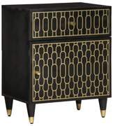 358328 vidaXL Нощно шкафче 50x33x60 см мангово дърво масив