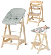 Стол за хранене в светлозелен и естествен цвят Style Born Up 2in1 – Roba