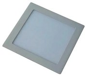 LED вграден таванен осветител LED//18W/230V 22,5x22,5 cm сив